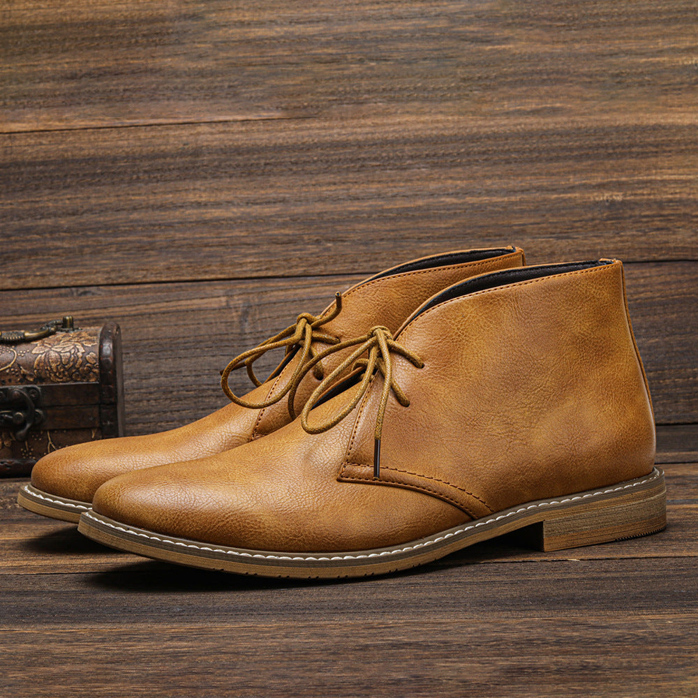 Classic Vintage Men's Shoes - Tobias-Dark brown-5.5-Nora Luxe