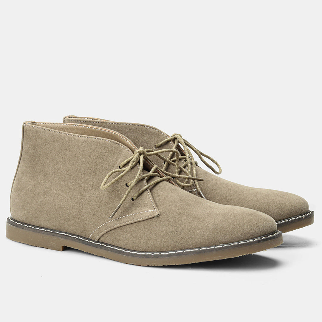 Classic Vintage Men's Shoes - Tobias-Sweden Khaki-5.5-Nora Luxe