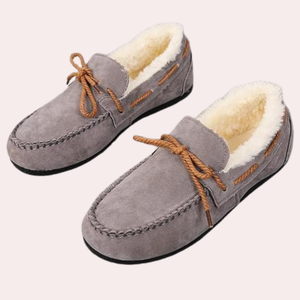 Classic Warm Ladies' Slippers - Selina-Gray-3-Nora Luxe
