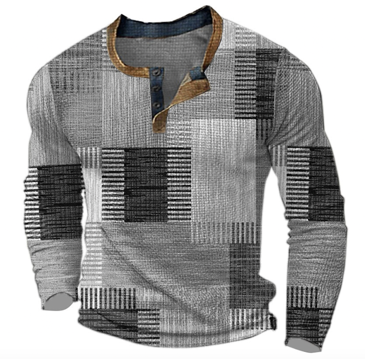 Classic Warm Men's Sweater - Milo-Gray-S-Nora Luxe