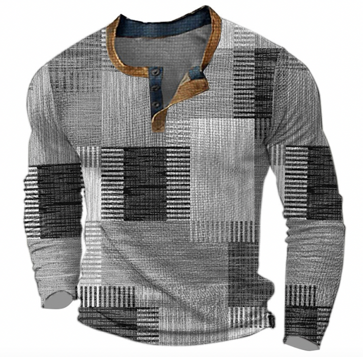 Classic Warm Men's Sweater - Milo-Gray-S-Nora Luxe