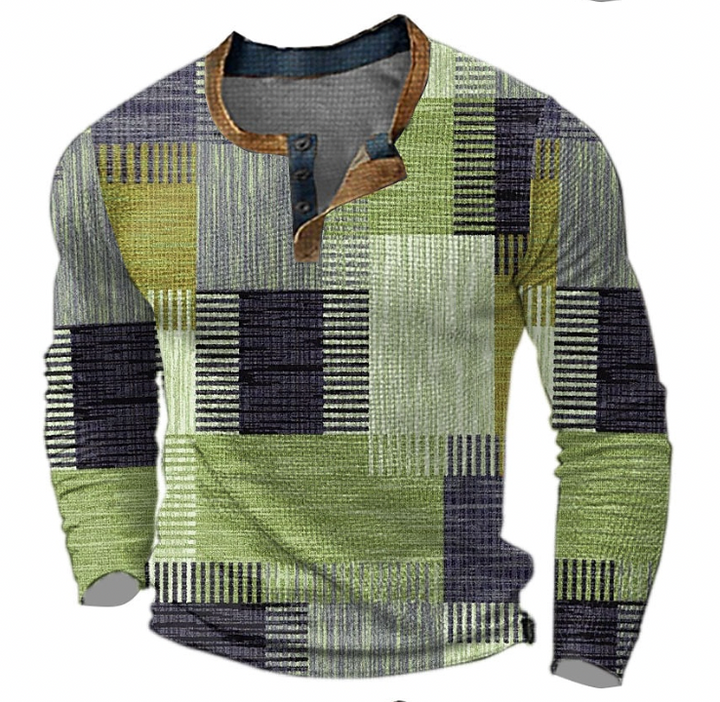 Classic Warm Men's Sweater - Milo-Green-S-Nora Luxe