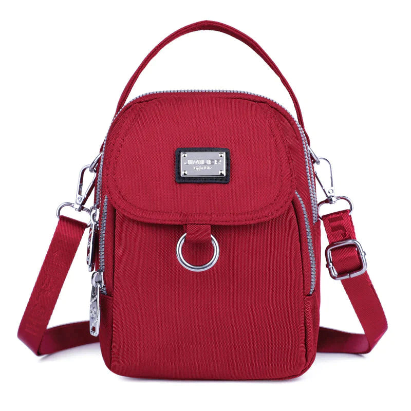 Classic Women's Bag with Ample Storage - Celeste-Red-The Livary