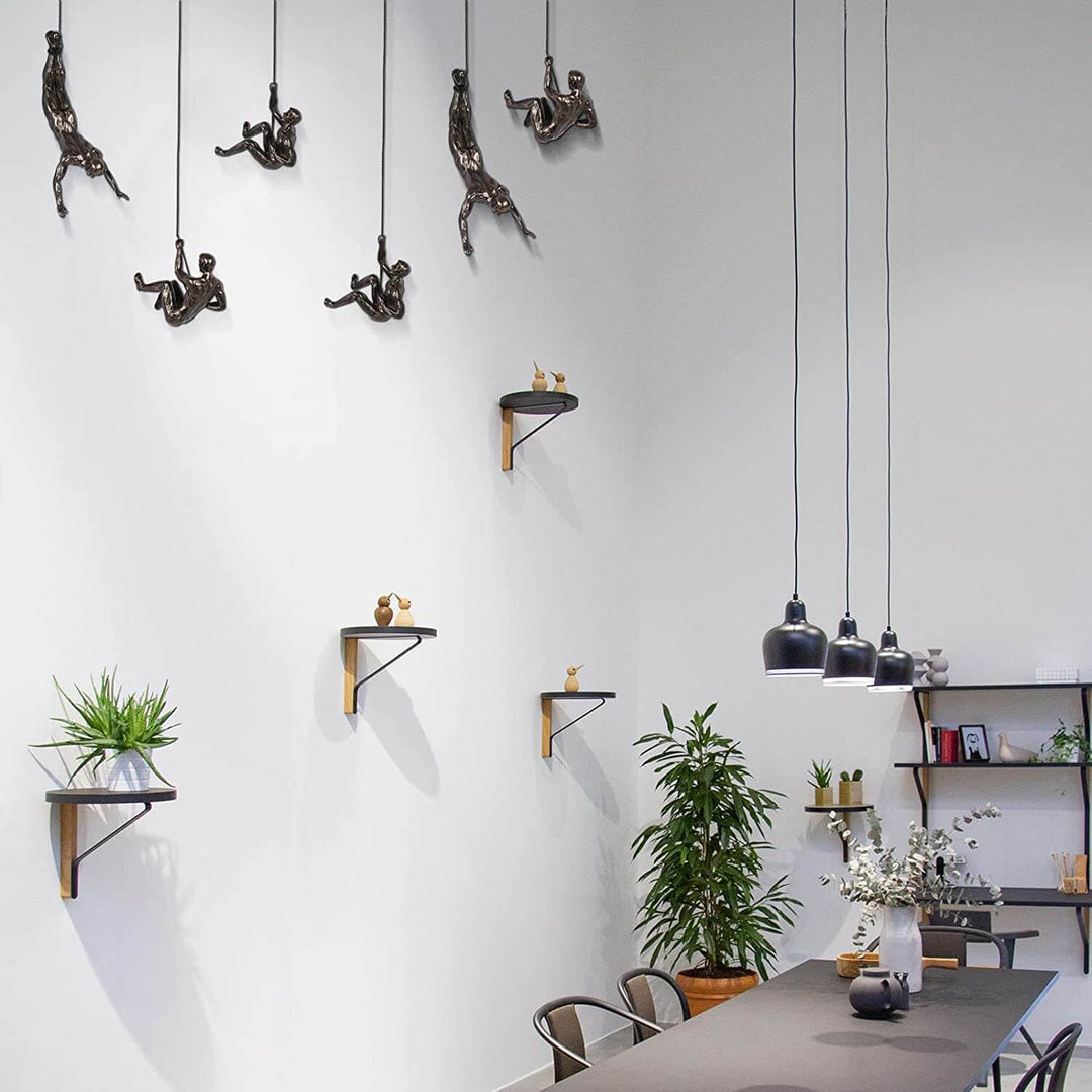 Climber Wall Sculpture – PeakFigures-Falling climber-The Livary