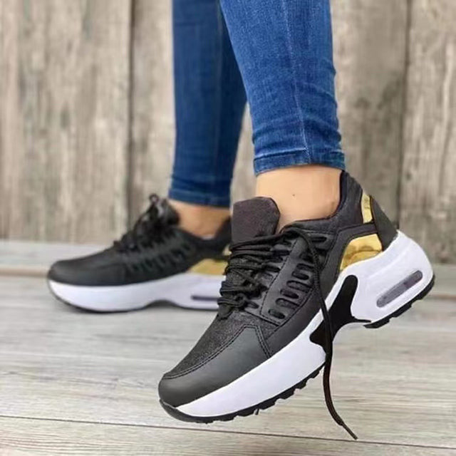 CloudStride Air | Casual Sneakers with Cushioned Heel for Women-Black-5.0-Nora Luxe