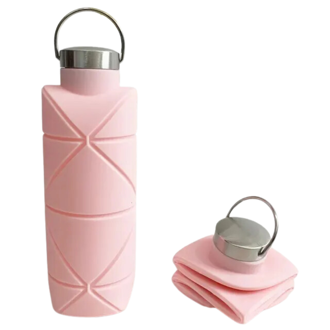 Collapsible Water Bottle 750 ML - AquaFold-Pink-Nora Luxe
