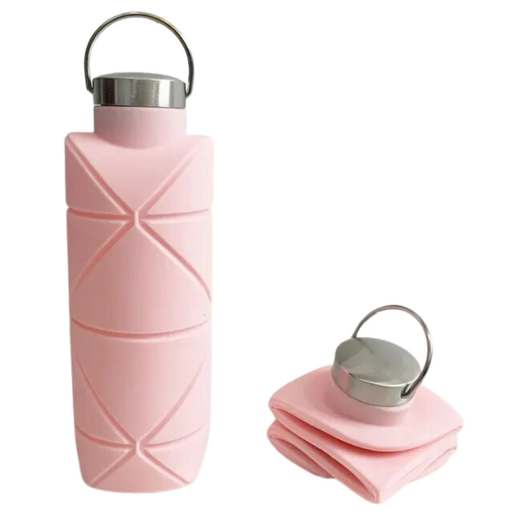 Collapsible Water Bottle 750 ML - AquaFold-Pink-Nora Luxe