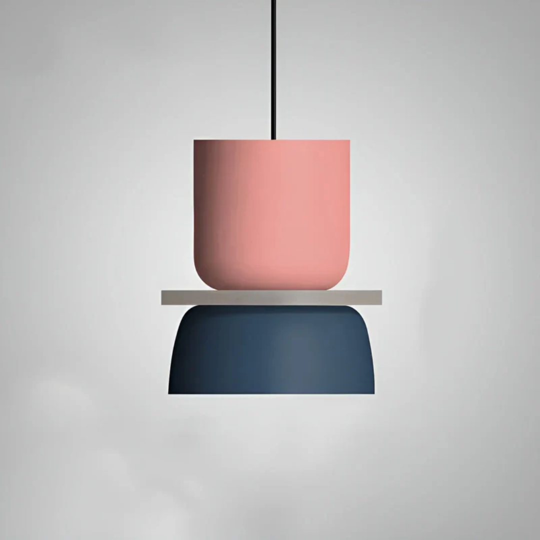 Colorful and Trendy Macaron LED Pendant Light - VividGlow-Pink-Blue-Nora Luxe
