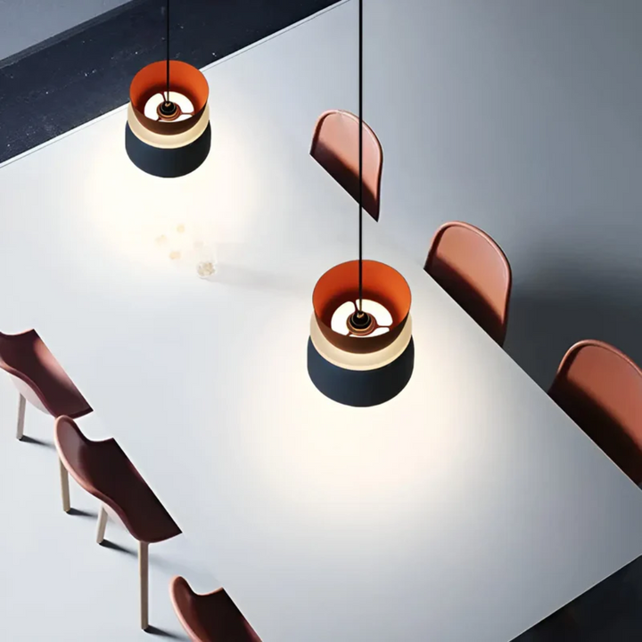 Colorful and Trendy Macaron LED Pendant Light - VividGlow-Yellow-Pink-Nora Luxe