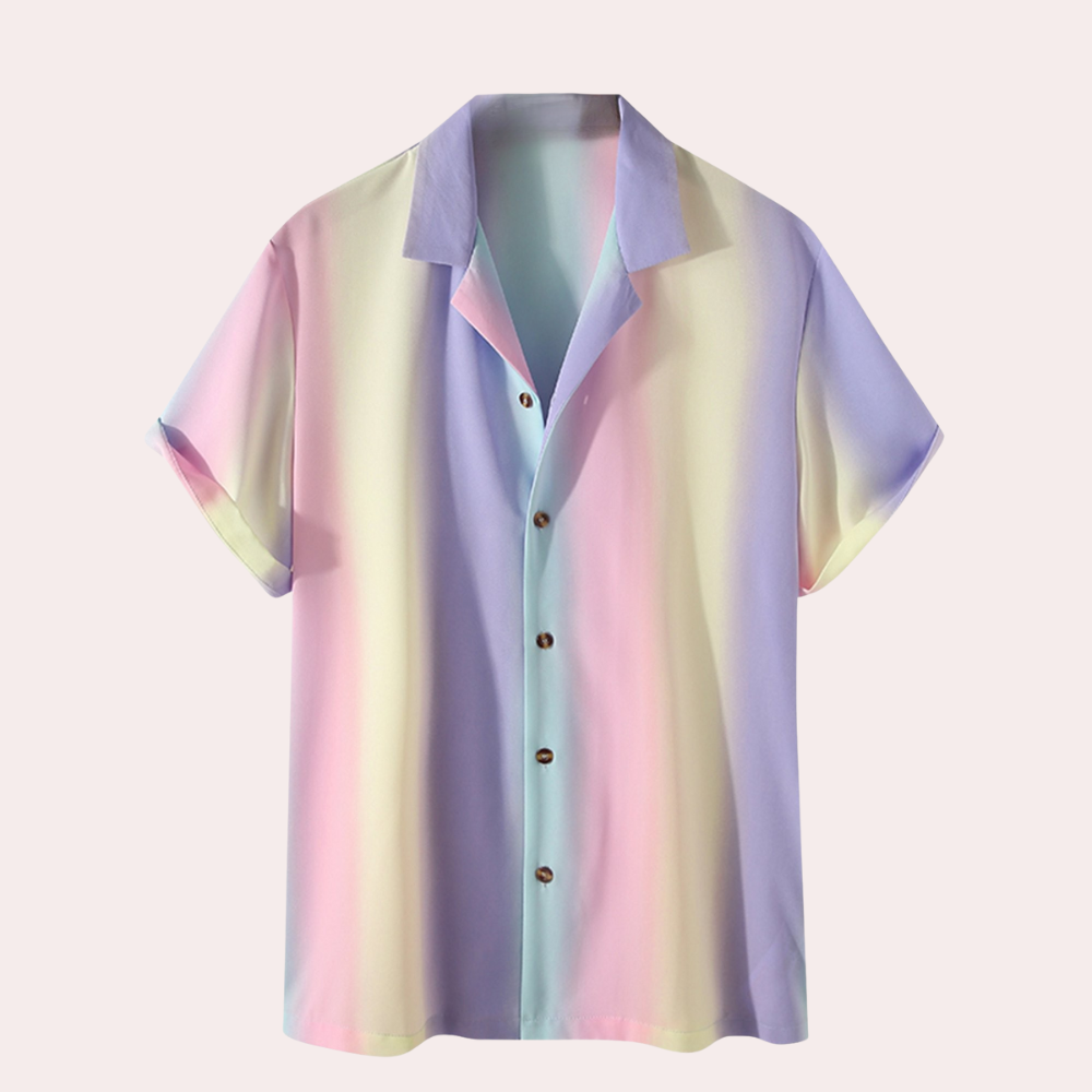 Colorful Striped Shirt for Men - Lorenzo-S-Nora Luxe