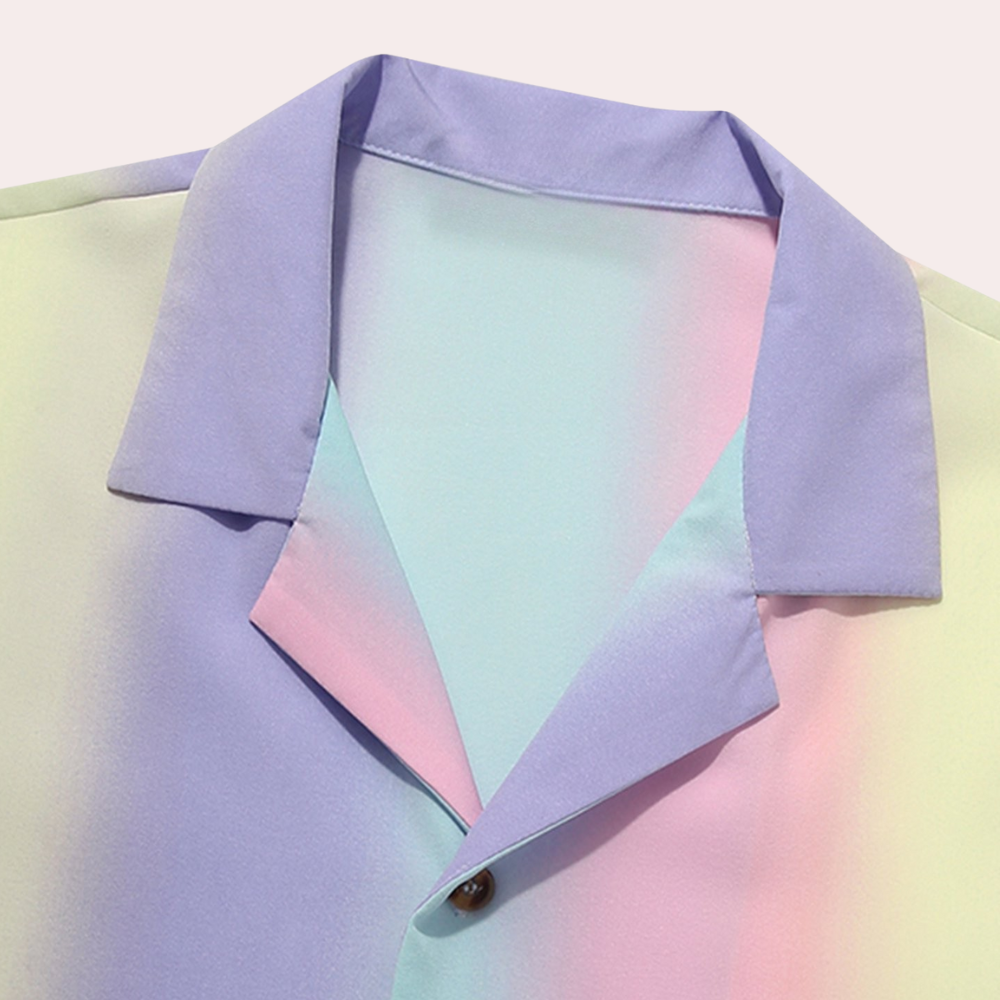 Colorful Striped Shirt for Men - Lorenzo-S-Nora Luxe