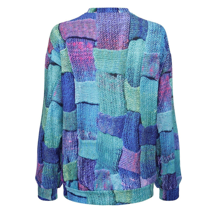 Colorful Sweatshirt with Unique Design - Vivelle-S-Nora Luxe