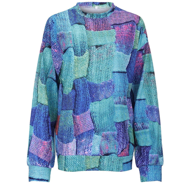 Colorful Sweatshirt with Unique Design - Vivelle-S-Nora Luxe