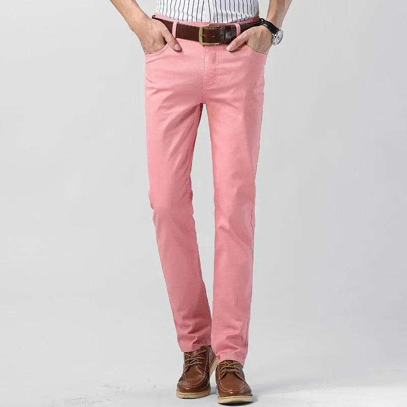 Coloured Trousers for Men – Milan-Pink-28-The Livary