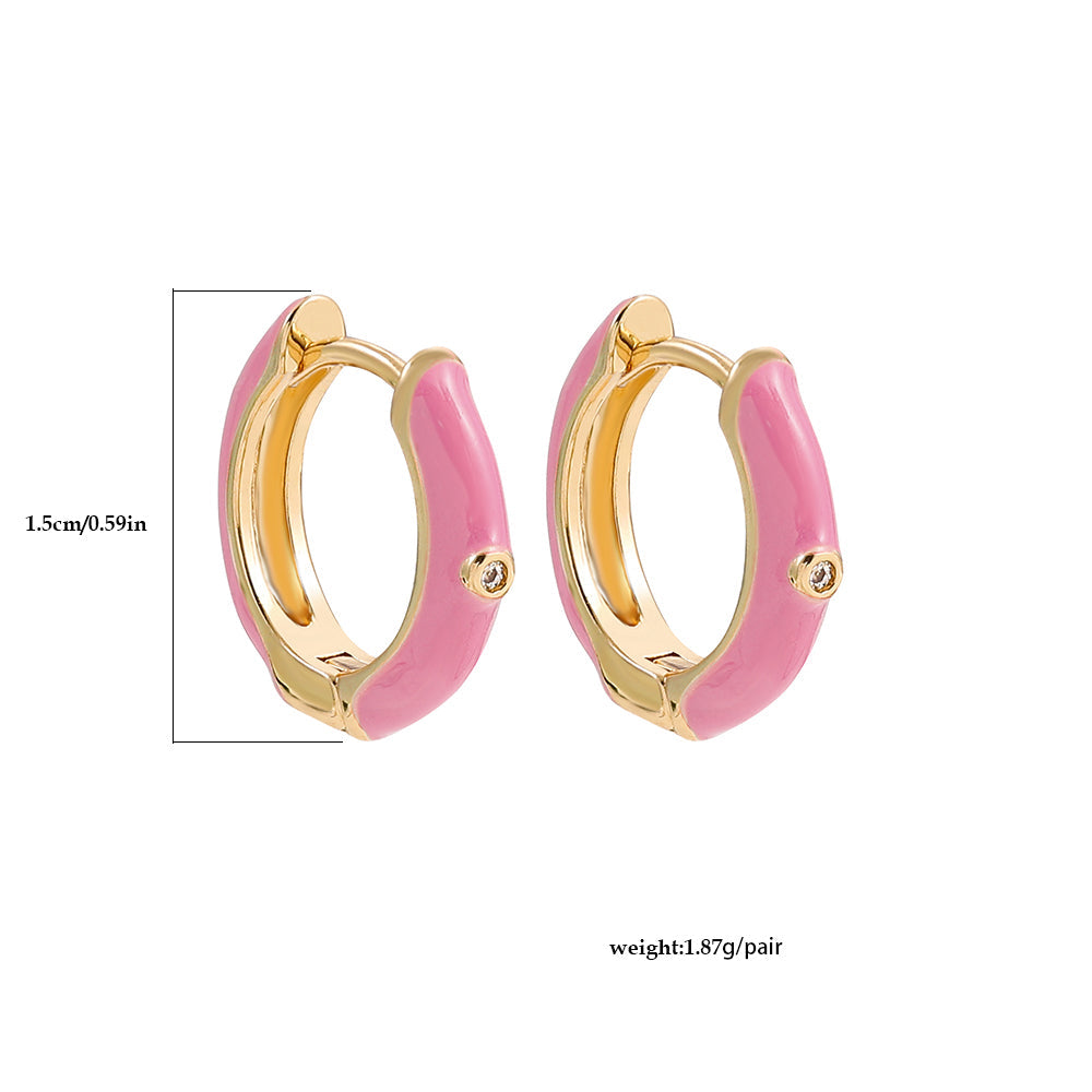 Colourful Earcandy Earrings | Stylish & Fun Jewellery-Lavender-Cherry Red-Lake Blue-Nora Luxe