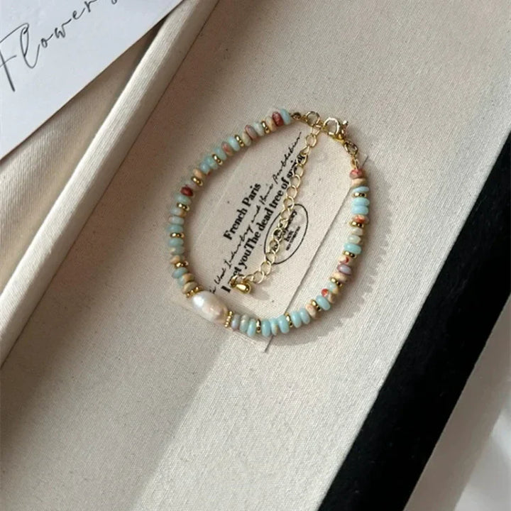 Colourful Natural Stone Jewellery Set - Elena-Bracelet-Nora Luxe