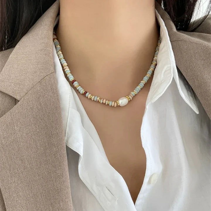 Colourful Natural Stone Jewellery Set - Elena-Chain-Nora Luxe