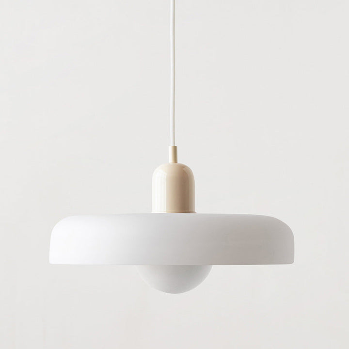 Colourful Pendant Lamp in Bauhaus Style - StiloGlas-9.84 x 7.09 in-Green-Red-Nora Luxe