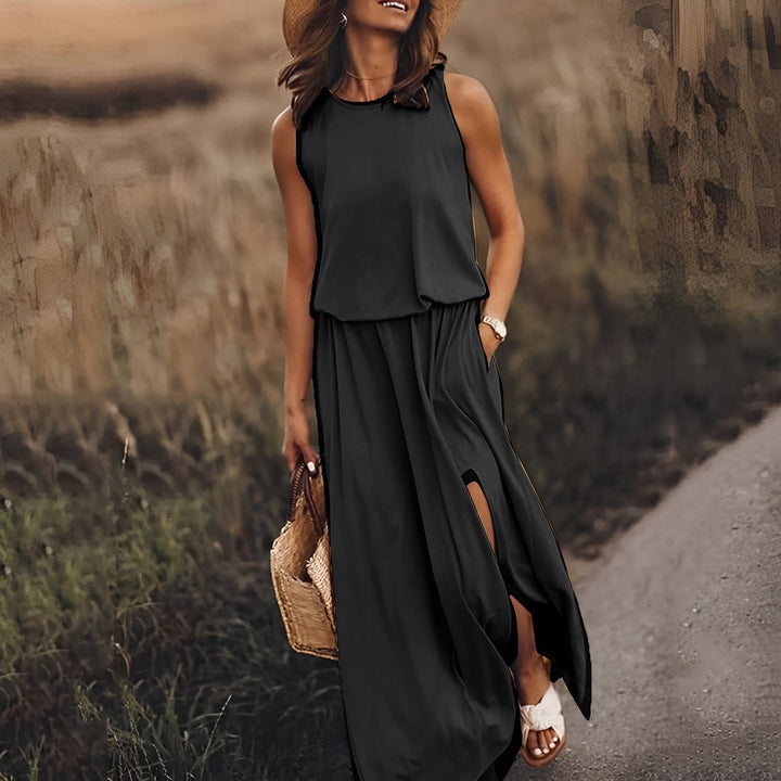 Colourful Stylish Summer Dress - Sophie Richter-Black-S-50% DISCOUNT!-Nora Luxe
