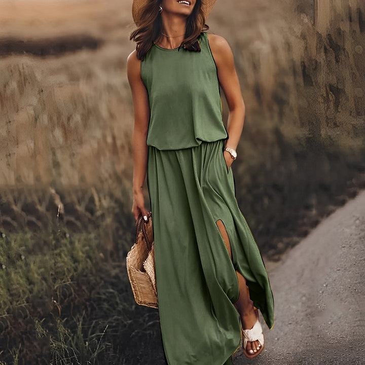 Colourful Stylish Summer Dress - Sophie Richter-Dark green-S-50% DISCOUNT!-Nora Luxe