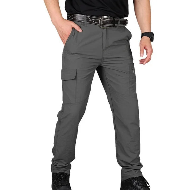 Combat Cargo Trousers for Men - Lucas-Dark Gray-S-Nora Luxe