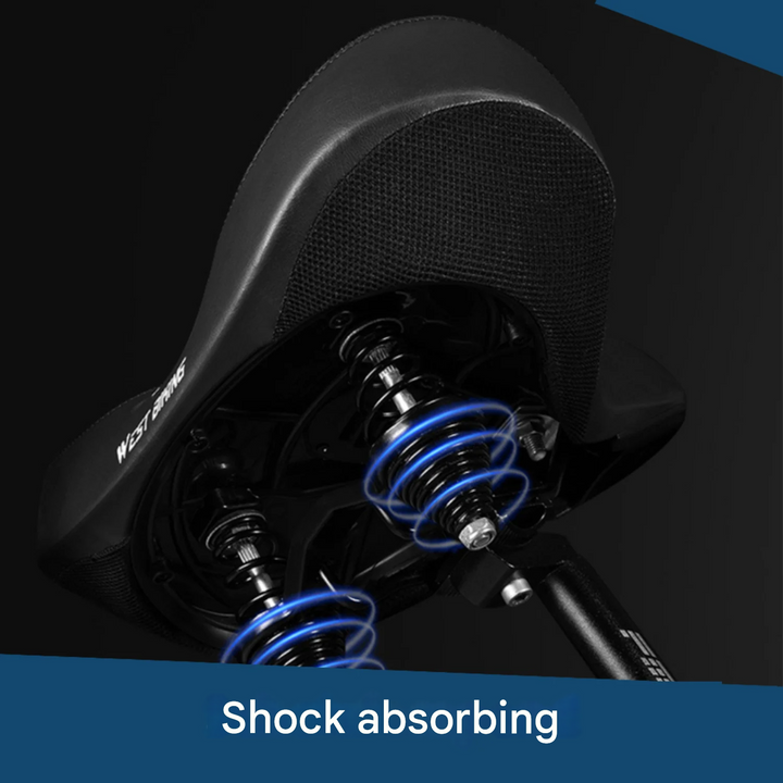 Comfort Gel Bicycle Saddle - BigRide-Black-Nora Luxe