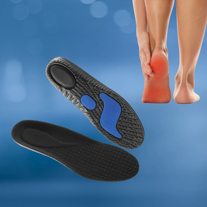 Comfort Insoles with Arch Support - OrthoBalance-Black-3.0-4.0-Nora Luxe
