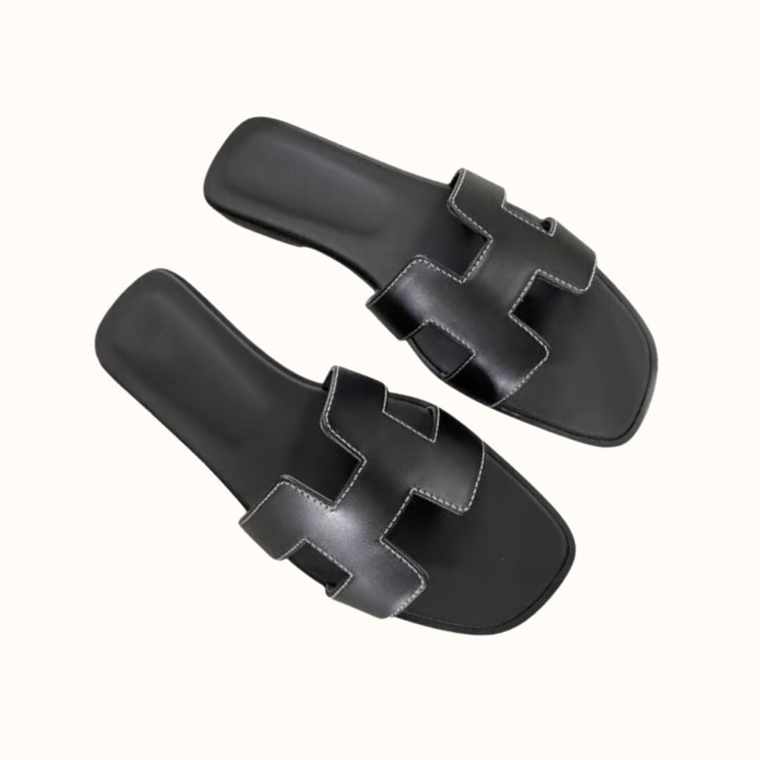 Comfortable and Fashionable Slippers - TrendySoft-Black-2.5-Nora Luxe