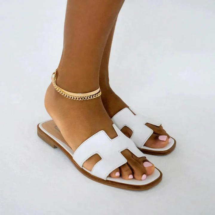 Comfortable and Fashionable Slippers - TrendySoft-White-2.5-Nora Luxe