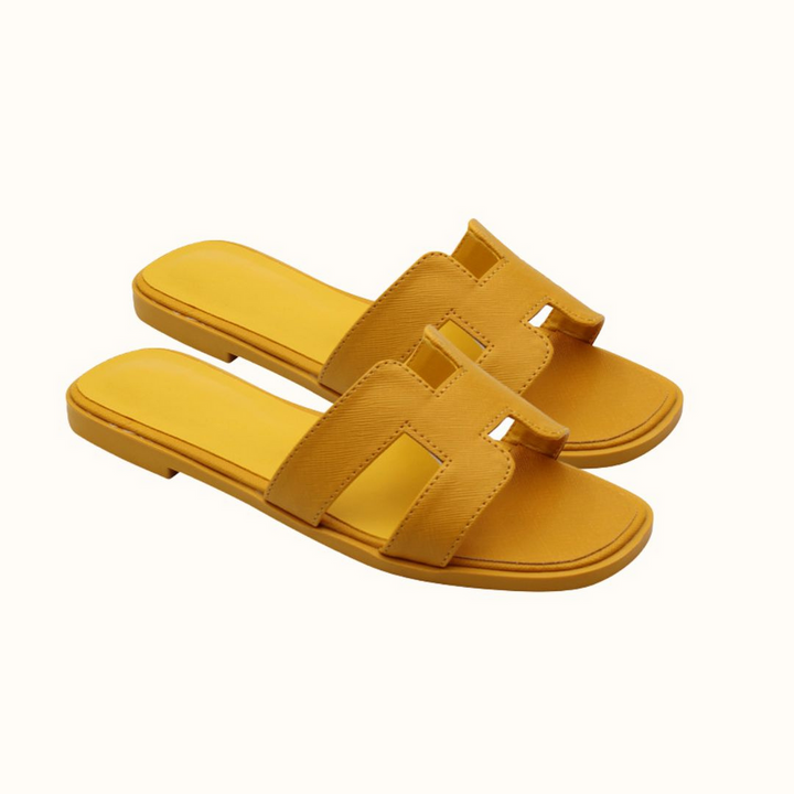 Comfortable and Fashionable Slippers - TrendySoft-Yellow-2.5-Nora Luxe