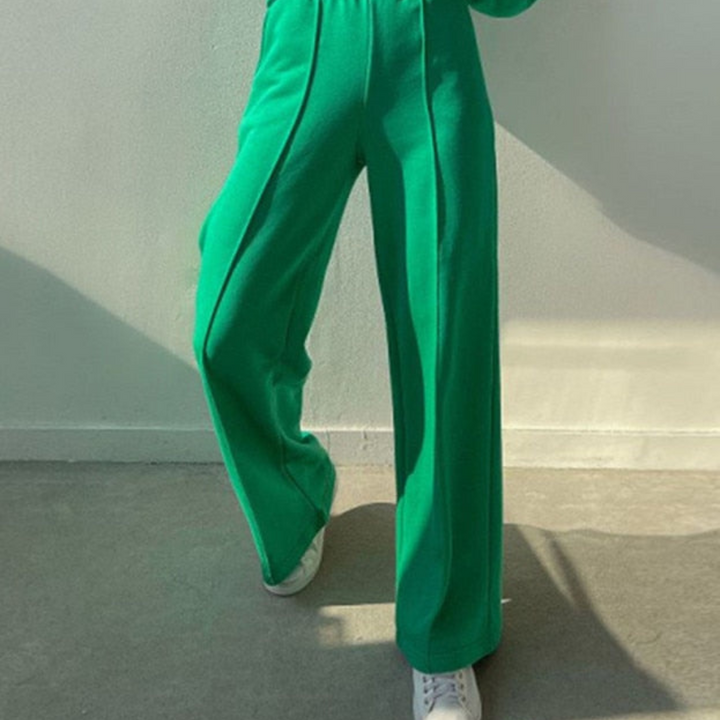 Comfortable and Luxury Tracksuit 2-Piece – Isabel-Green-S-Nora Luxe