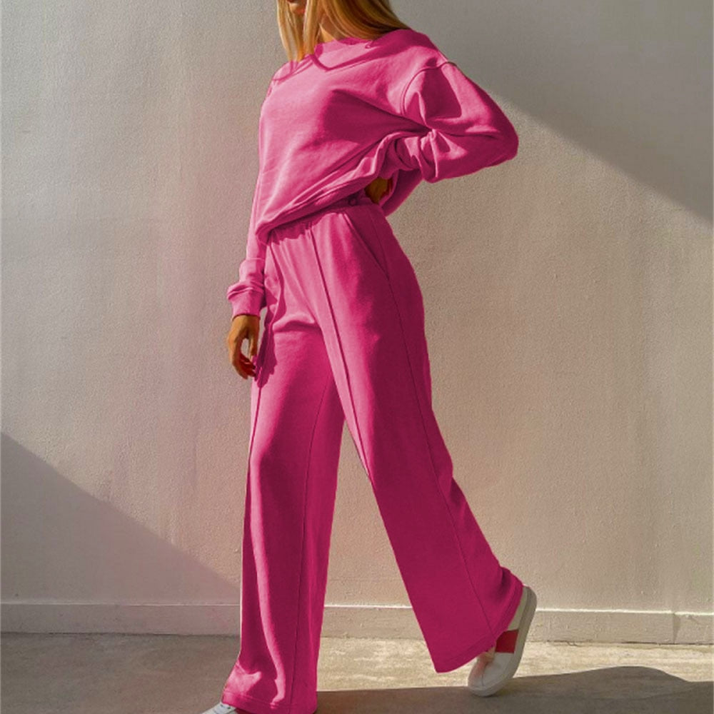 Comfortable and Luxury Tracksuit 2-Piece – Isabel-Pink-S-Nora Luxe