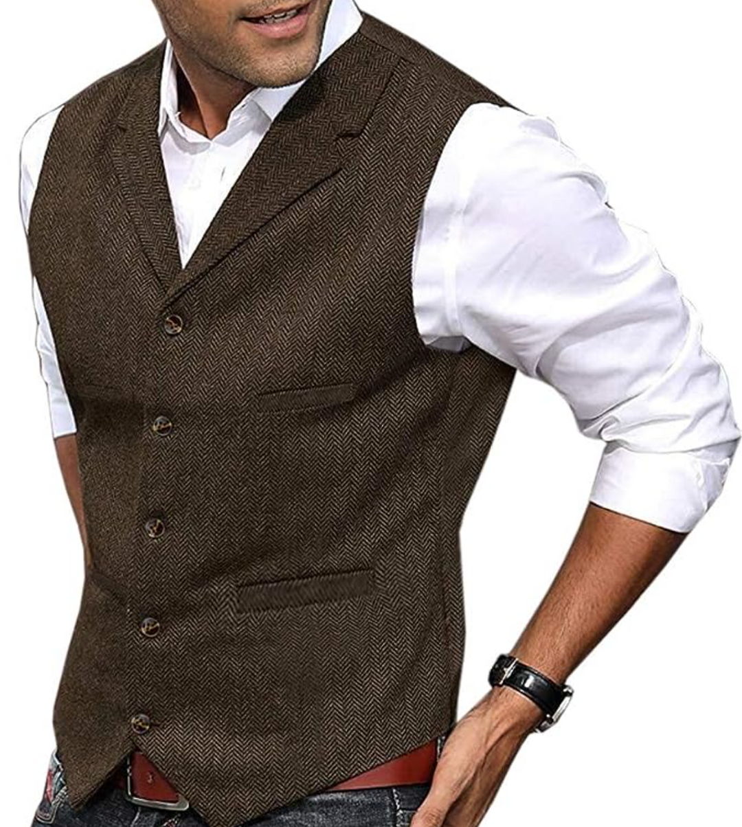 Comfortable and Stylish Gilet for Men - Lars-Brown-S-Nora Luxe