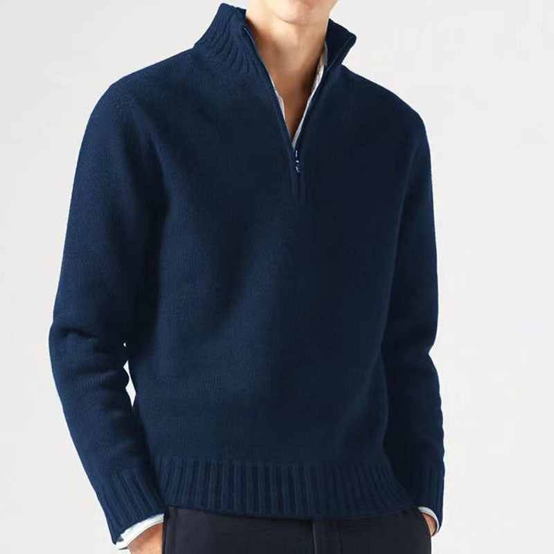 Comfortable and Stylish Men's Sweater - Mason-Dark Blue-M-Nora Luxe
