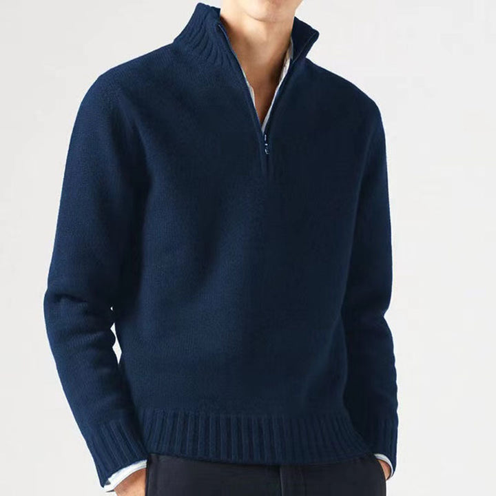 Comfortable and Stylish Men's Sweater - Mason-Dark Blue-M-Nora Luxe