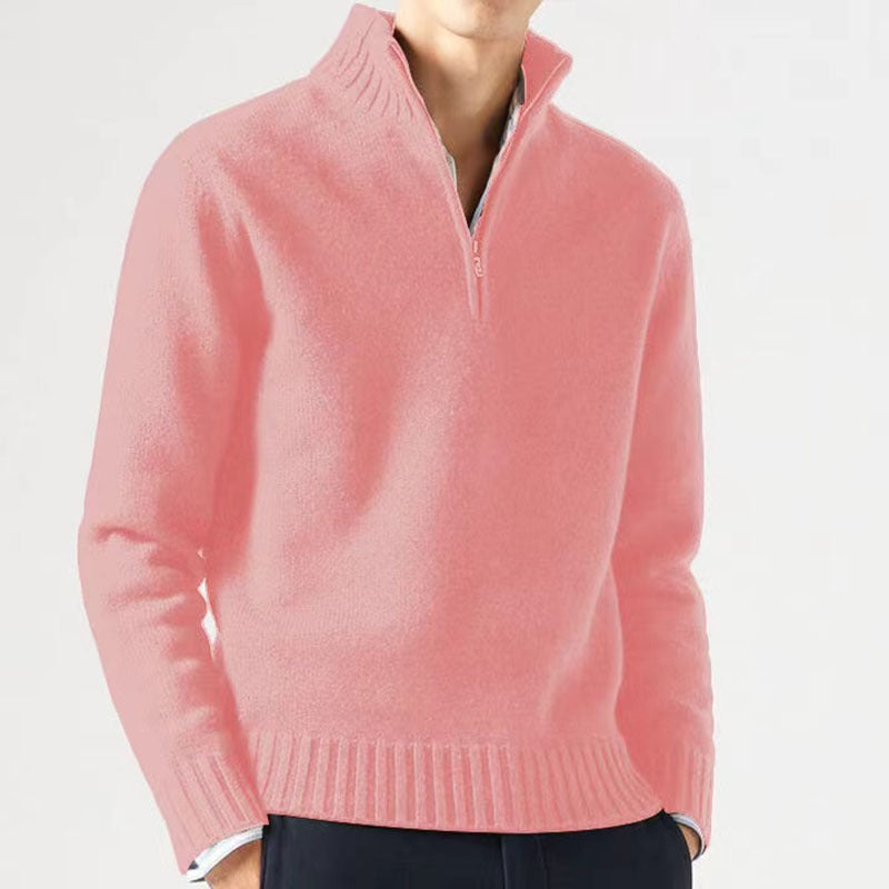 Comfortable and Stylish Men's Sweater - Mason-Pink-M-Nora Luxe