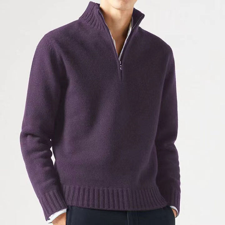 Comfortable and Stylish Men's Sweater - Mason-Purple-M-Nora Luxe