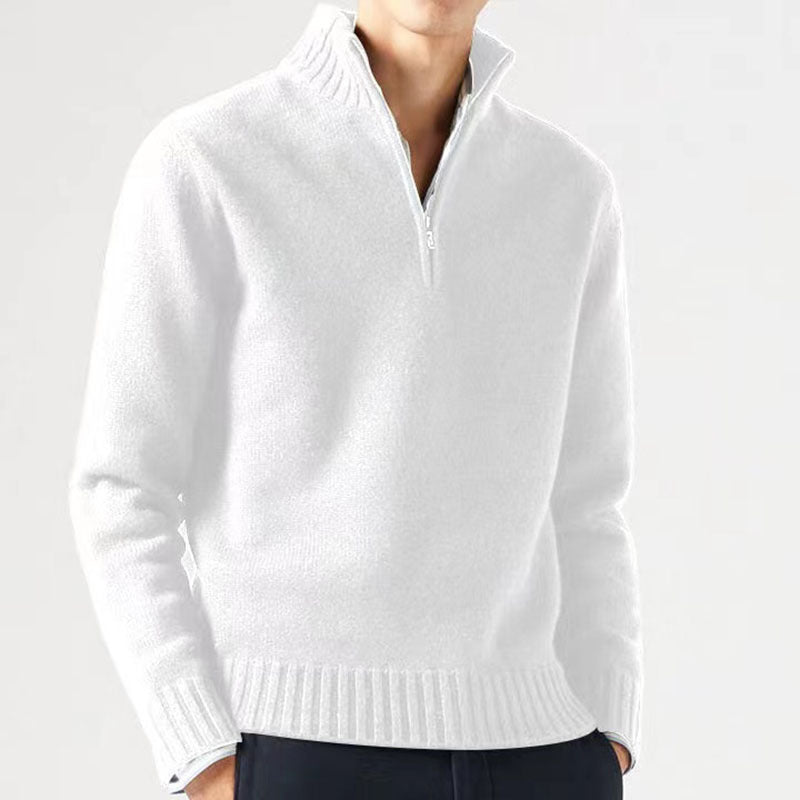 Comfortable and Stylish Men's Sweater - Mason-White-M-Nora Luxe