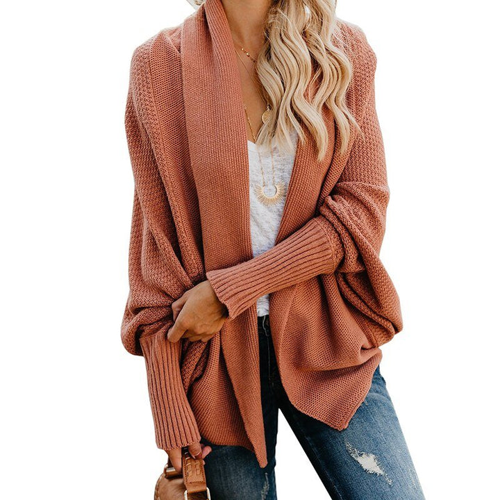 Comfortable and Stylish Women's Cardigan - Livia-Burgundy-One Size-Nora Luxe