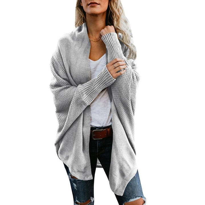 Comfortable and Stylish Women's Cardigan - Livia-Gray-One Size-Nora Luxe