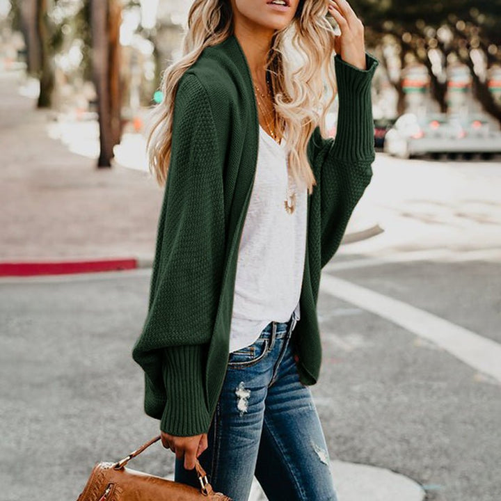 Comfortable and Stylish Women's Cardigan - Livia-Green-One Size-Nora Luxe