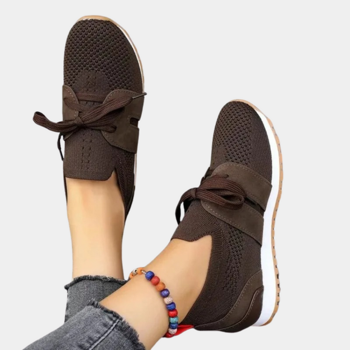 Comfortable and Stylish Women's Sneakers - Nova-Dark brown-6-Nora Luxe