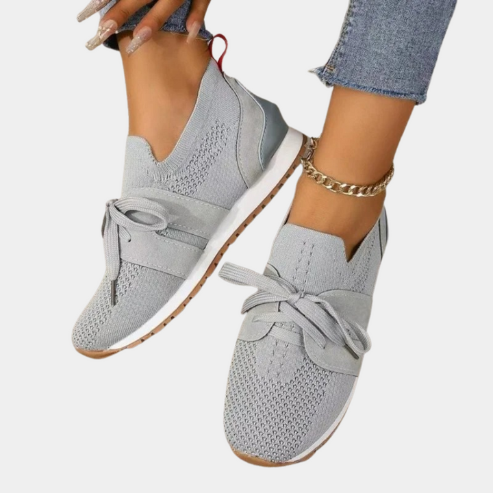Comfortable and Stylish Women's Sneakers - Nova-Gray-6-Nora Luxe