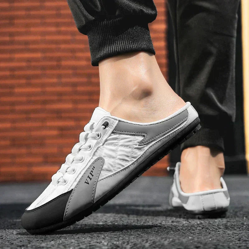 Comfortable and versatile sandal shoes - Jordan-5.5-White-Nora Luxe