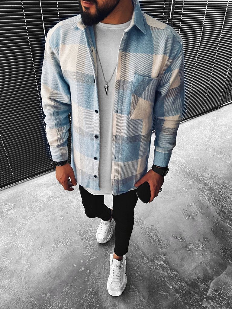 Comfortable and Warm Men's Shirt - Lars-XS-Nora Luxe