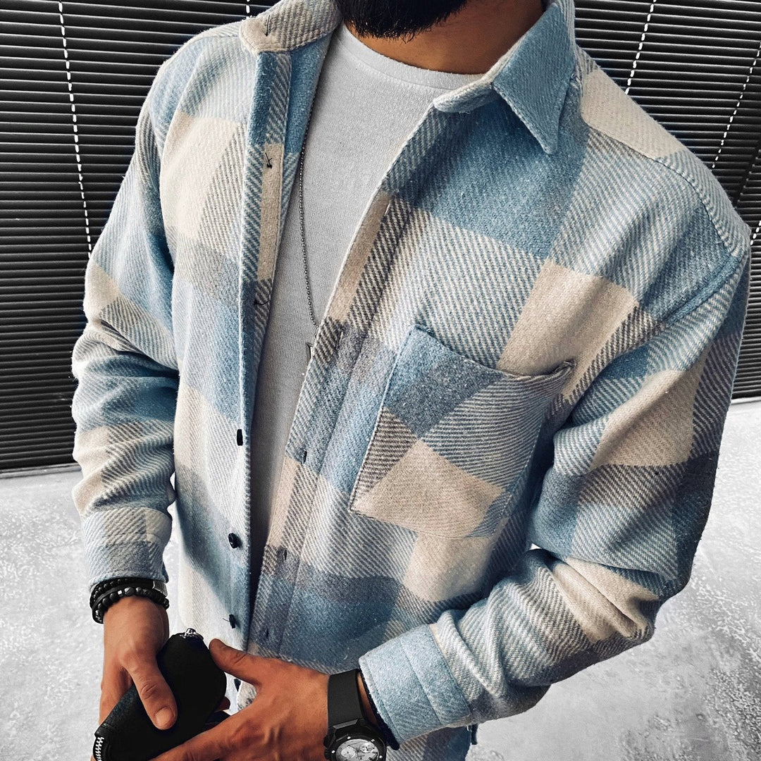 Comfortable and Warm Men's Shirt - Lars-XS-Nora Luxe