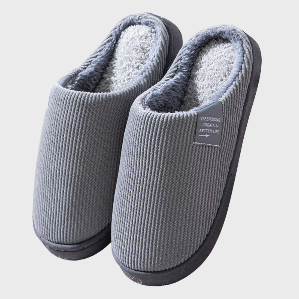 Comfortable and Warm Women’s Slippers - Seraphina-Gray-3.0-Nora Luxe