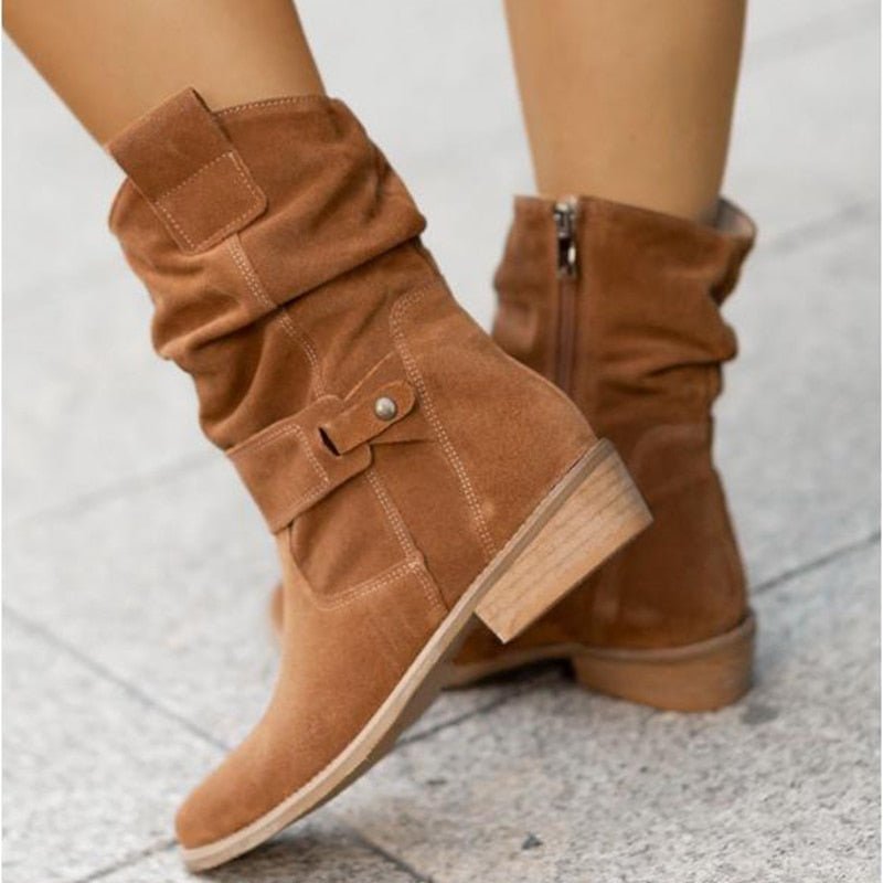 Comfortable Ankle Boots for Women - BellaStep-Beige-3.0-Nora Luxe