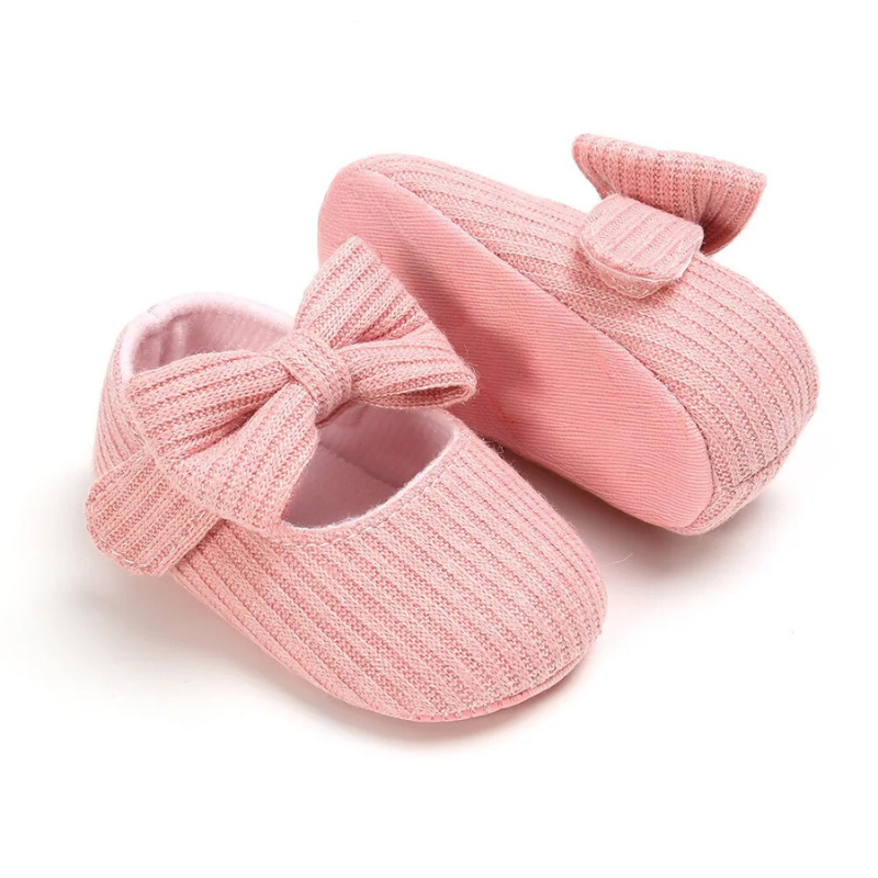 Comfortable Baby Shoes for Little Explorers - MiniStappers-0-6 Months-Pink Bow-Nora Luxe