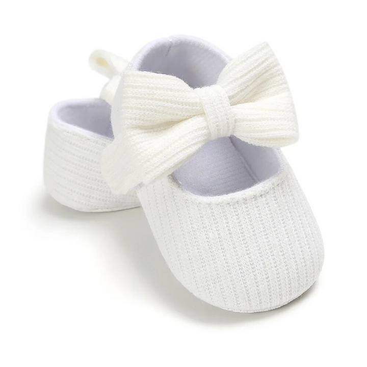 Comfortable Baby Shoes for Little Explorers - MiniStappers-0-6 Months-White Bow-Nora Luxe